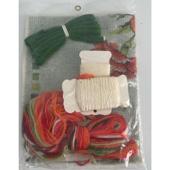 Crewel Embroidery Kit Carnations and Lace Pillow Better Homes and Gardens - Picture 2 of 2